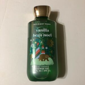 Bath & Body Works Vanilla Bean Noel Shower Gel - Festive Green 2022 Holiday NEW
